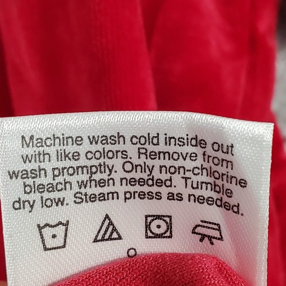 Hanna Andersson Womens Velour Short Sleeve Tee Size Medium Red Soft Holiday Cozy - Picture 6 of 10